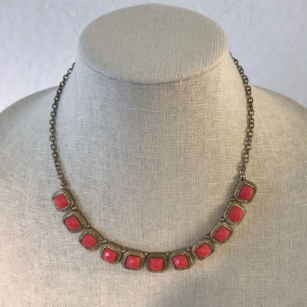 Vintage coral and gold necklace